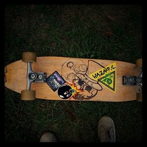 Hand made wire wrapped long board.